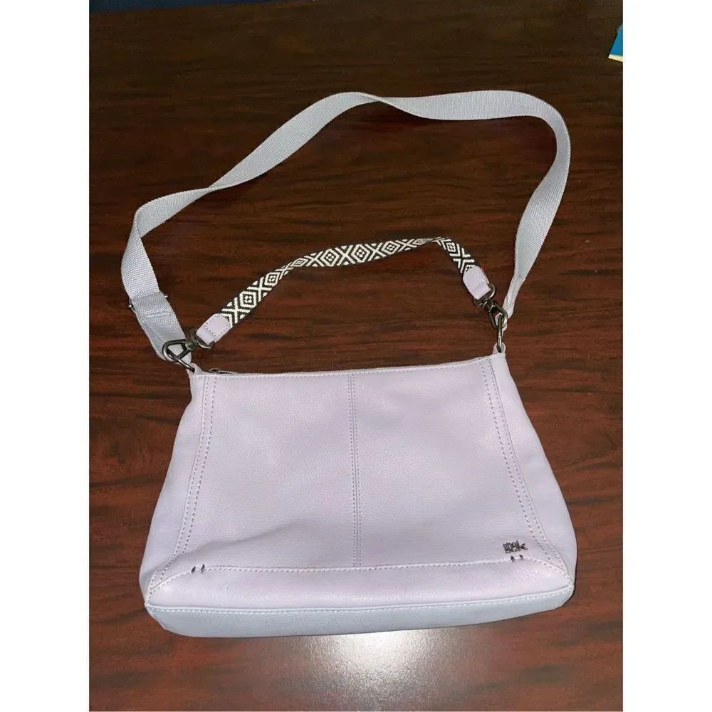 The Sak Camilla Light Lavender Leather Crossbody/ Shoulder Bag